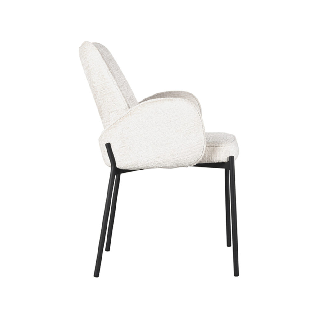 LABEL51 Eetkamerstoel Joni - Crème - Elegance - Afbeelding 3