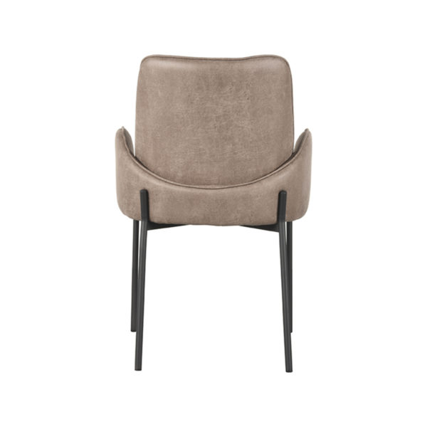 LABEL51 Eetkamerstoel Joni - Taupe - Microfiber - Afbeelding 4