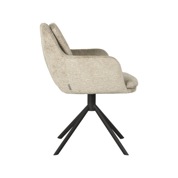 LABEL51 Eetkamerstoel Joy - Beige - Elegance - Afbeelding 4