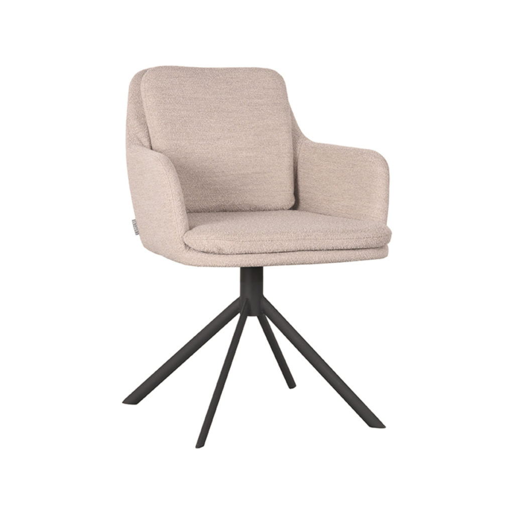 LABEL51 Eetkamerstoel Joy - Naturel - Boucle - Afbeelding 3