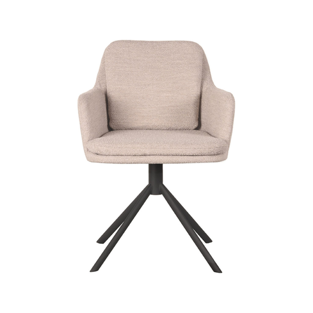 LABEL51 Eetkamerstoel Joy - Naturel - Boucle - Afbeelding 4