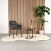 LABEL51 Eetkamerstoel Lenny - Antraciet - Microfiber - Afbeelding 6