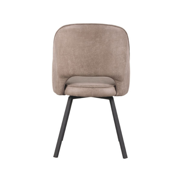 LABEL51 Eetkamerstoel Lewis - Taupe - Microfiber - Afbeelding 3