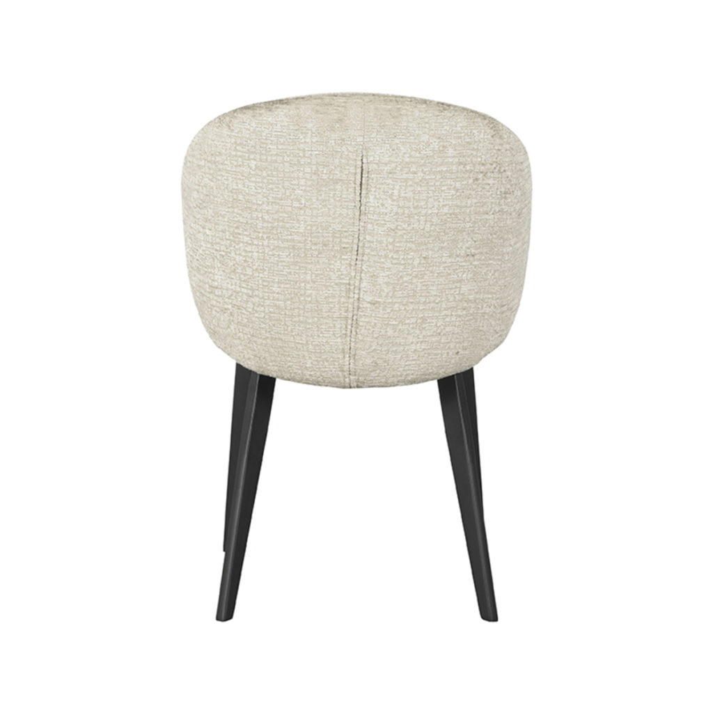 LABEL51 Eetkamerstoel Logan - Beige - Fluweel - Afbeelding 4