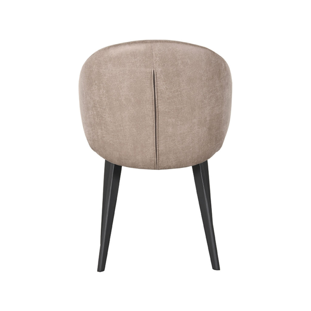 LABEL51 Eetkamerstoel Logan - Taupe - Microfiber - Afbeelding 2