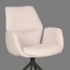 LABEL51 Eetkamerstoel Mellow - Naturel - Boucle - Zwart Onderstel - Afbeelding 6