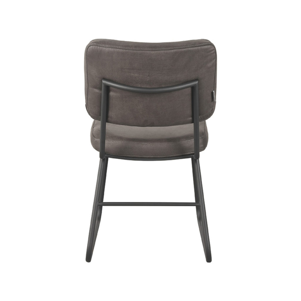 LABEL51 Eetkamerstoel Noah - Antraciet - Microfiber - Afbeelding 4