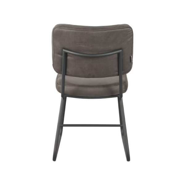 LABEL51 Eetkamerstoel Noah - Antraciet - Microfiber - Afbeelding 4