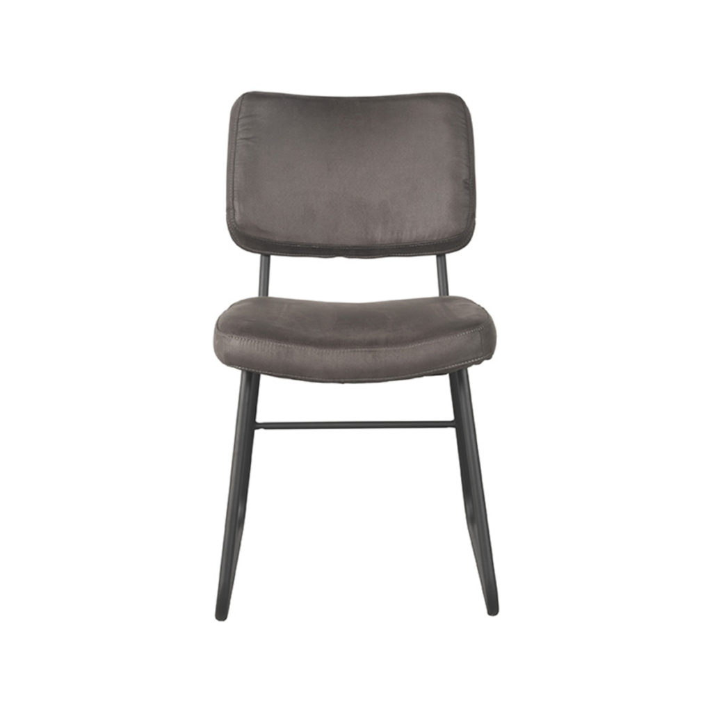LABEL51 Eetkamerstoel Noah - Antraciet - Microfiber - Afbeelding 2