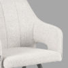 LABEL51 Eetkamerstoel Noud - Wit - Boucle - Afbeelding 5