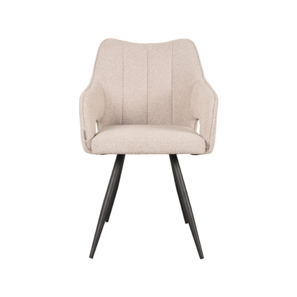 LABEL51 Eetkamerstoel Noud - Naturel - Boucle - Afbeelding 4