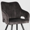 LABEL51 Eetkamerstoel Noud - Antraciet - Velours - Afbeelding 5