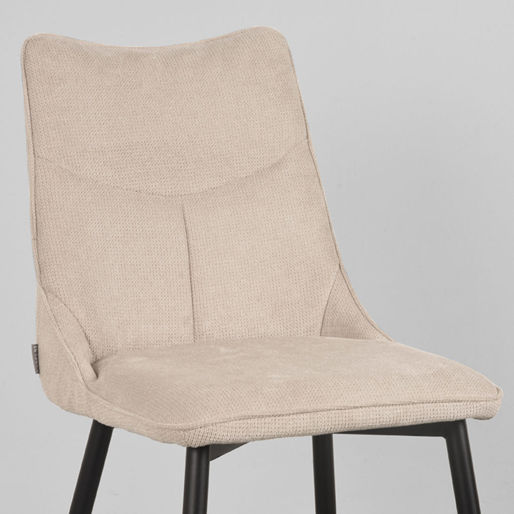 LABEL51 Eetkamerstoel Riv - Naturel - Synthetisch - Afbeelding 5