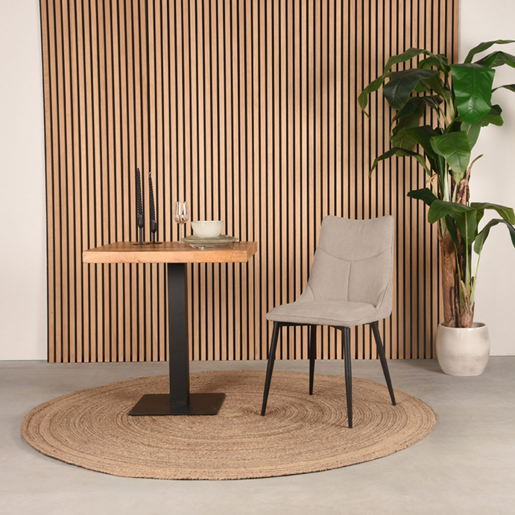 LABEL51 Eetkamerstoel Riv - Naturel - Synthetisch - Afbeelding 6