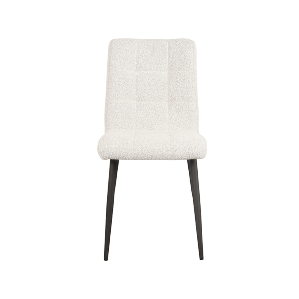 LABEL51 Eetkamerstoel Sam - Wit - Boucle - Afbeelding 2