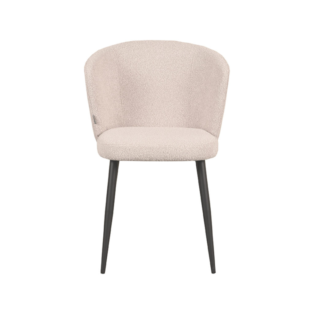 LABEL51 Eetkamerstoel Wave - Naturel - Boucle - Afbeelding 2