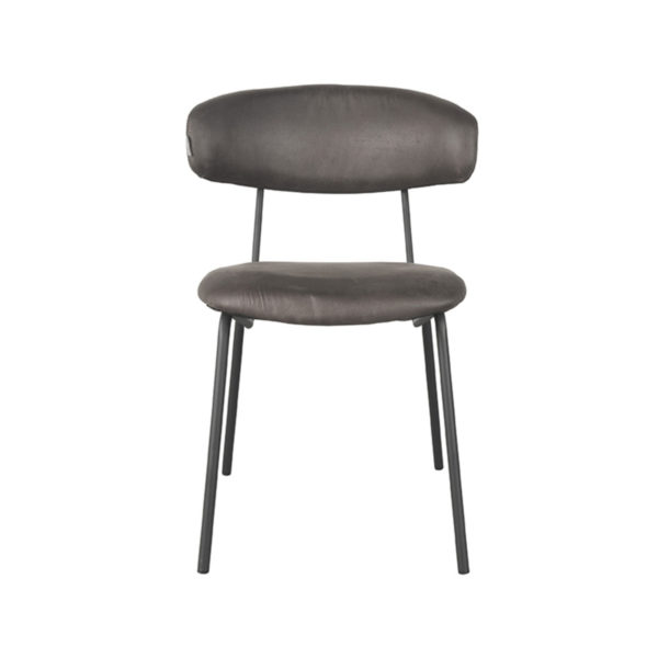 LABEL51 Eetkamerstoel Zack - Antraciet - Microfiber - Afbeelding 2
