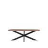 LABEL51 Eetkamertafel Zane - Espresso - Mangohout - 160x100 cm - Afbeelding 2