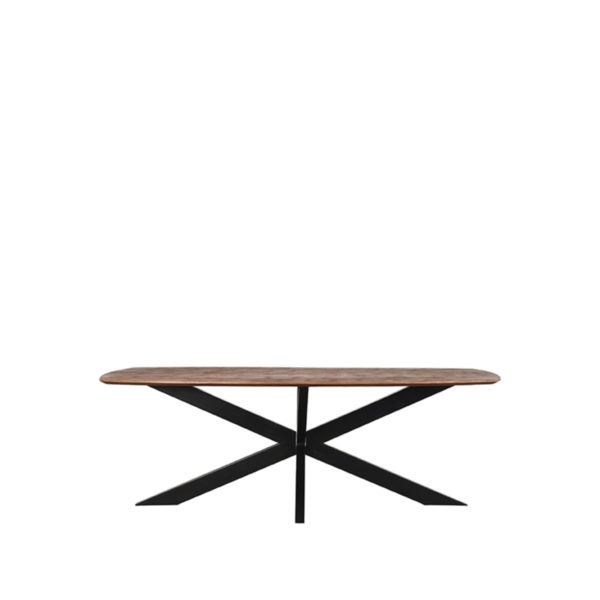LABEL51 Eetkamertafel Zane - Espresso - Mangohout - 160x100 cm - Afbeelding 2