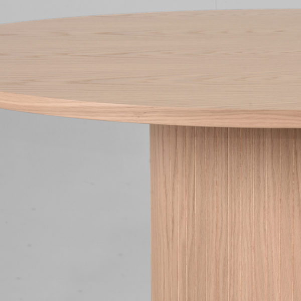 LABEL51 Eetkamertafel Oliva - Naturel - Eiken - 130 cm - Rond - Afbeelding 2