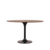 LABEL51 Eetkamertafel Otto - Espresso - Mangohout - 130 cm - Rond - Afbeelding 2