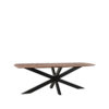LABEL51 Eetkamertafel Zane - Espresso - Mangohout - 220x100 cm