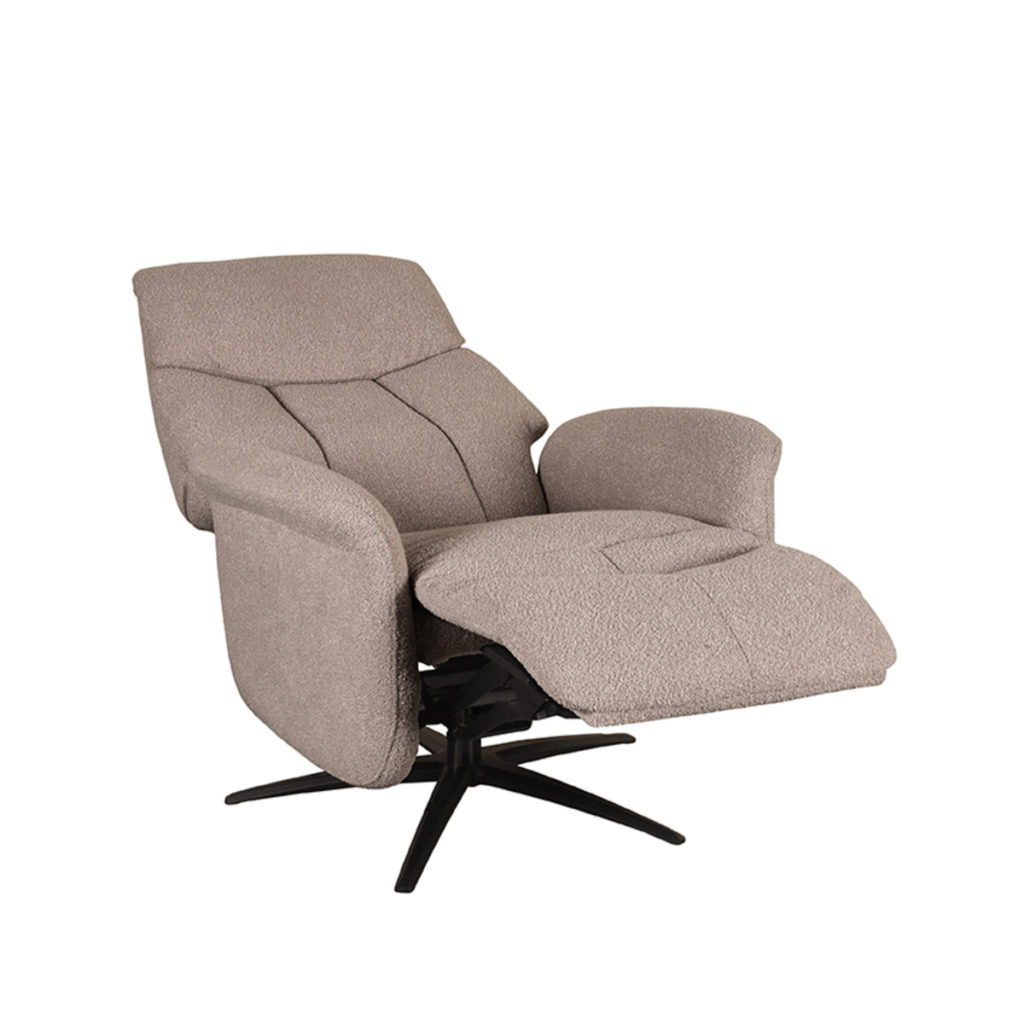 LABEL51 Fauteuil Oslo - Taupe - Micro Suede - Afbeelding 3