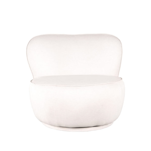 LABEL51 Fauteuil Bunny - Crème - Microfiber - Afbeelding 2