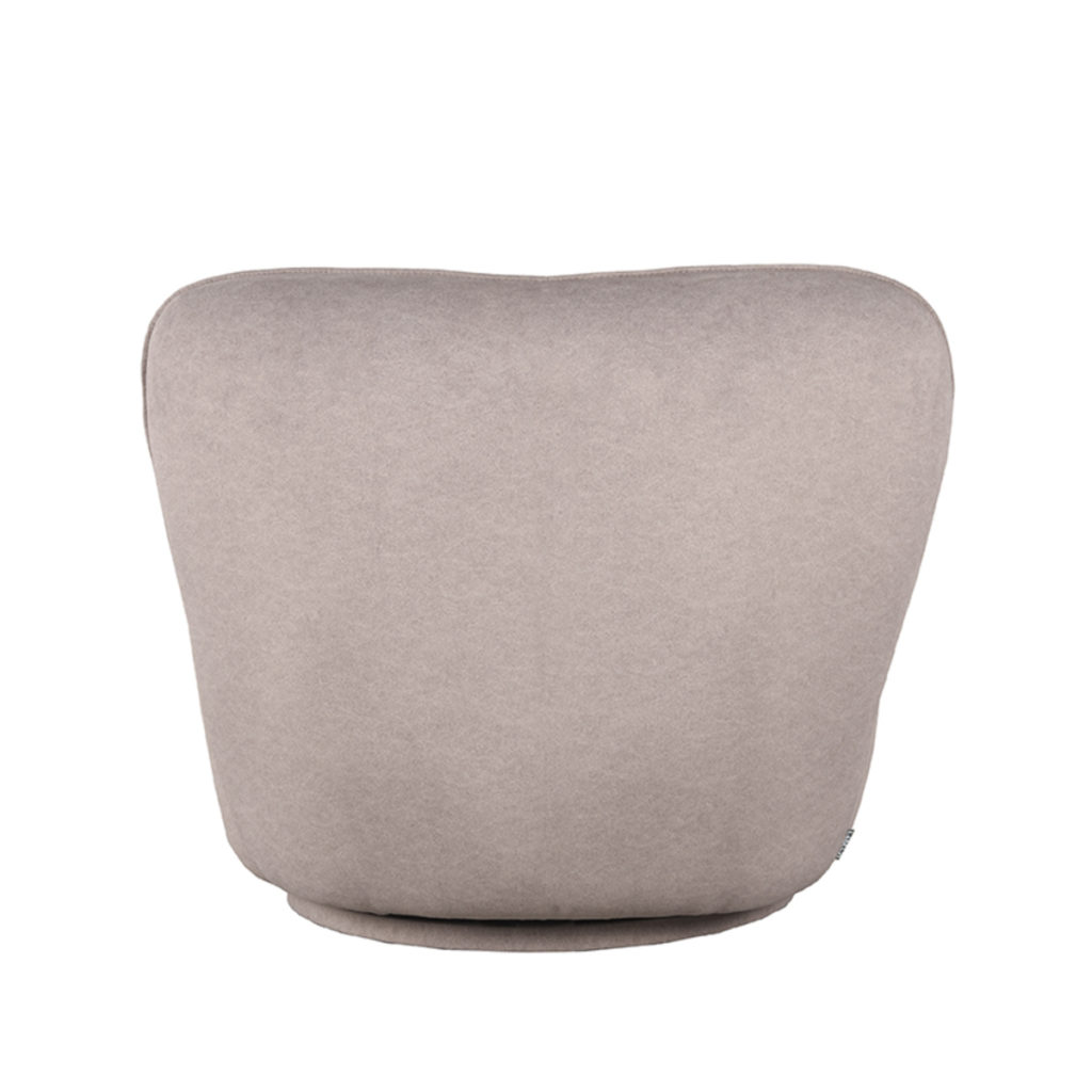LABEL51 Fauteuil Bunny - Taupe - Microfiber - Afbeelding 4