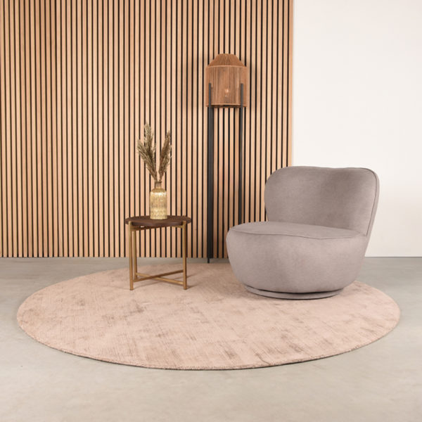 LABEL51 Fauteuil Bunny - Taupe - Microfiber - Afbeelding 6