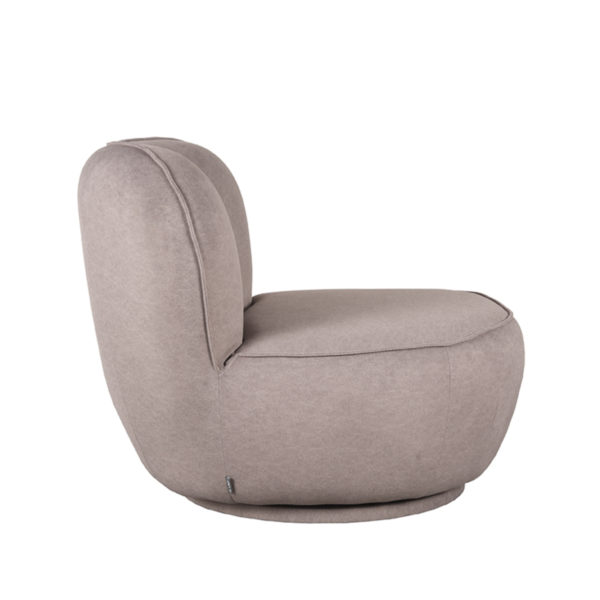 LABEL51 Fauteuil Bunny - Taupe - Microfiber - Afbeelding 3