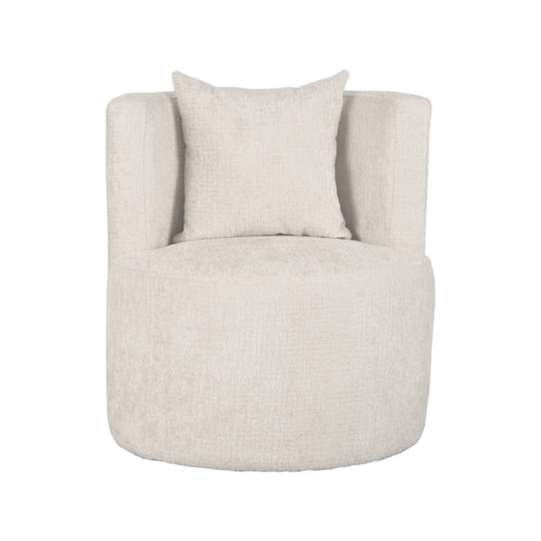 LABEL51 Fauteuil Evy - Crème - Elegance - 65 cm - Afbeelding 2