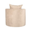 LABEL51 Fauteuil Evy - Zand - Velours - 90 cm - Afbeelding 4