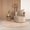 LABEL51 Fauteuil Evy - Zand - Velours - 90 cm - Afbeelding 6