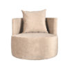 LABEL51 Fauteuil Evy - Zand - Velours - 90 cm - Afbeelding 2