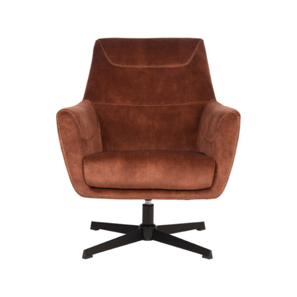 LABEL51 Fauteuil Toby - Rust - Velours - Afbeelding 3
