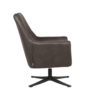 LABEL51 Fauteuil Tod - Antraciet - Microfiber - Afbeelding 3
