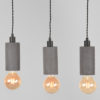 LABEL51 Hanglamp Fresco - Concrete - Beton - 5-Lichts - Afbeelding 3