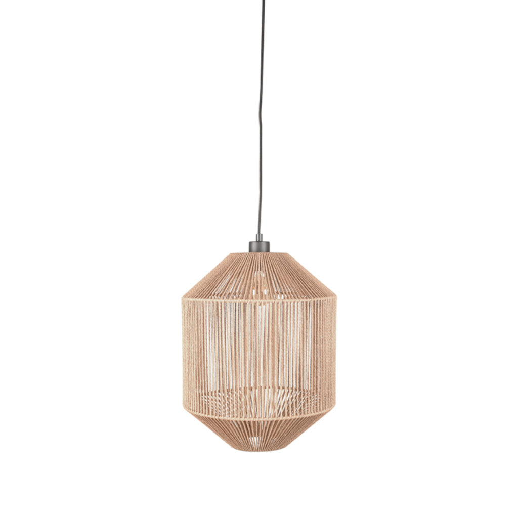 LABEL51 Hanglamp Ibiza - Naturel - Jute - 1-Lichts Cilinder - Afbeelding 2