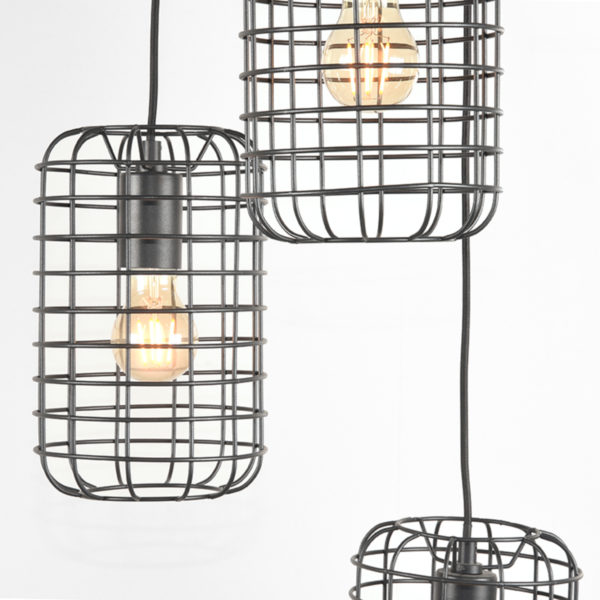 LABEL51 Hanglamp Solido - Zwart - Metaal - 3-Lichts - Afbeelding 2
