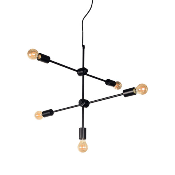 LABEL51 Hanglamp Stilo - Zwart - Metaal - Afbeelding 2