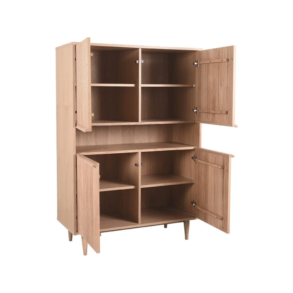 LABEL51 Bergkast Jule - Naturel - Eiken - Hoge Kast - Afbeelding 4