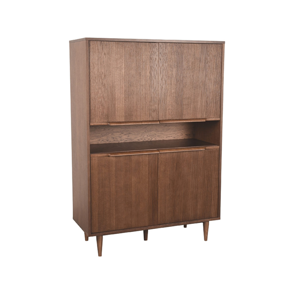 LABEL51 Bergkast Jule - Walnoot - Eiken - Hoge Kast - Afbeelding 2