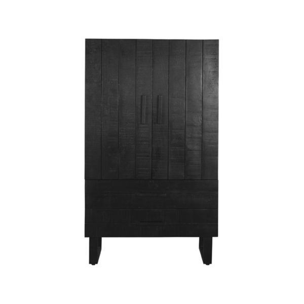 LABEL51 Bergkast Kast - Zwart - Mangohout - Hoge Kast - Afbeelding 5