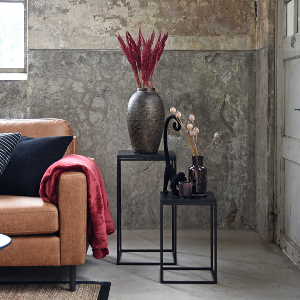 LABEL51 Bijzettafel Vintage - Zwart - Mangohout - Afbeelding 4