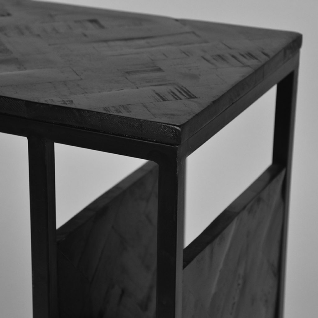 LABEL51 Bijzettafel Shift - Zwart - Mangohout - Afbeelding 4