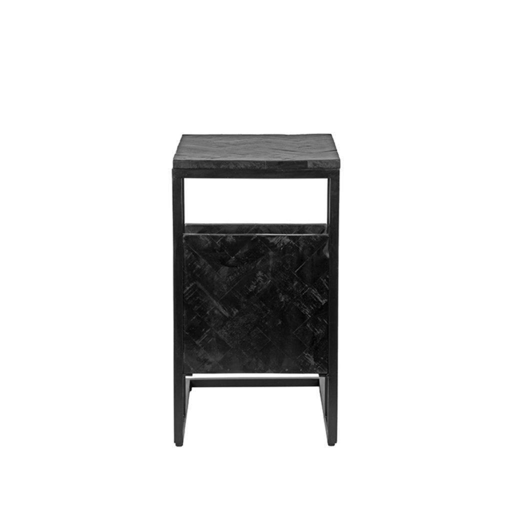 LABEL51 Bijzettafel Shift - Zwart - Mangohout - Afbeelding 3
