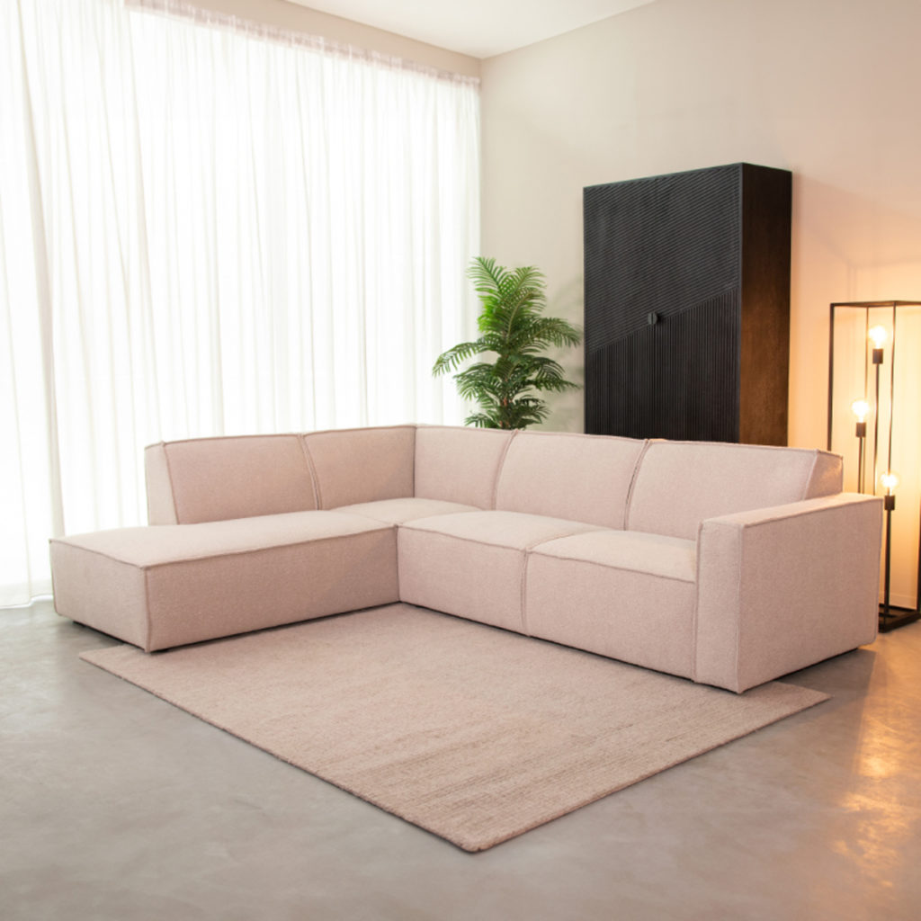LABEL51 Hoekbank Kay - Naturel - Boucle - Rechts - Afbeelding 5