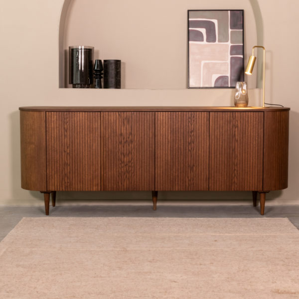 LABEL51 Dressoir Oliva - Walnoot - Eiken - Dressoir 220 cm - Afbeelding 2