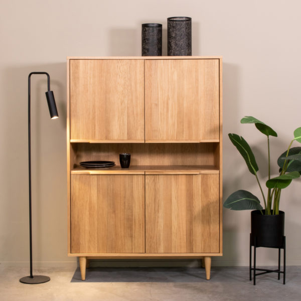 LABEL51 Bergkast Jule - Naturel - Eiken - Hoge Kast - Afbeelding 2